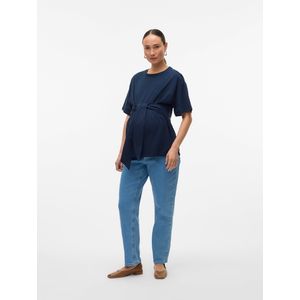 Regular Fit Zwangerschapsjeans - Blauw - Katoen - Mid Waist