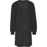 Vero Moda - VmKanva - Cocktailjurk - Zwart/Zilver Lurex - Katoen