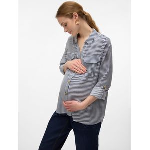 Vero Moda - Maternity Blouse 'Bumpy' - Zwart/Wit - Klassieke Blouse