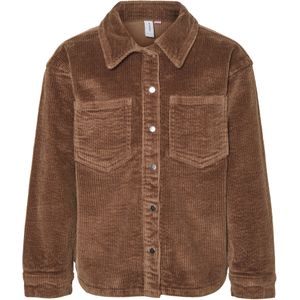 VERO MODA - Overhemd - Blauw - Katoen - Lange Mouwen - Knoopsluiting