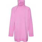 VERO MODA - Gebreide Pullover - Blauw - Hoge Hals - Lange Mouwen