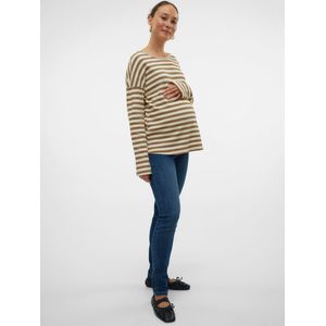 Skinny Fit Zwangerschapsjeans - Licht Verwassen Dark Denim - Elastische Band