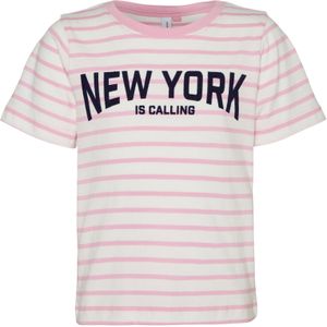 VERO MODA - Vmleila T-shirt - Roze - Korte Mouwen - O-hals