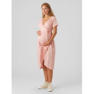 Mlmirabel - Zwangerschapsjurk - V-Hals - Korte Mouwen - Boven de Knie - Regular Fit