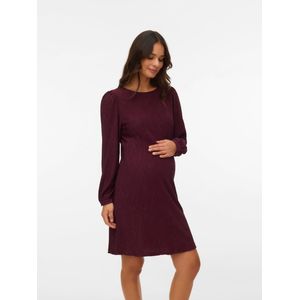 Vero Moda - Maternity Jurk - Wijnrood - Jersey