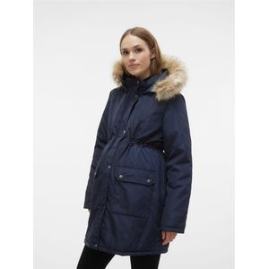 Parka - Groen - Biologisch Katoen - Afneembare Capuchon Met Imitatiebont