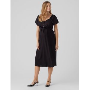 Vmmmymilo - Zwangerschapsjurk - V-Hals - Regular Fit - Knoop Detail