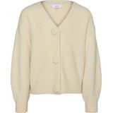Vmcecily - Gebreid Vest - Junior - V-Hals - Lange Mouwen - Knoopsluiting