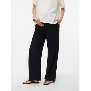 Broek - Wide Leg Fit - Zwart - Katoen - Voor Zwangerschap