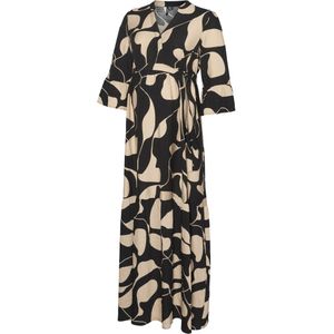 Vmmvera - Zwangerschapsjurk - Maxi Lengte - V-Hals - 3/4 Mouwen - Regular Fit