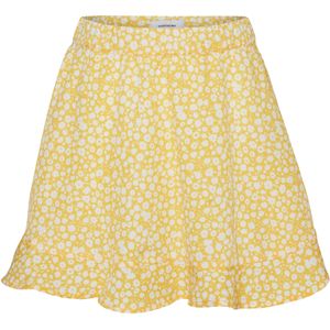 VERO MODA GIRL Gebloemde Rok VMBLANCA Geel/Wit