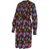 Mlgeorgia - Zwangerschapsjurk - Hoge Hals - Lange Mouwen - Ballonmouwen