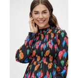 Mlgeorgia - Zwangerschapsjurk - Hoge Hals - Lange Mouwen - Ballonmouwen