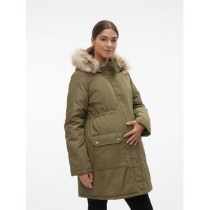 MAMALICIOUS Jas MLNEWMACY van Gerecycled Polyester Olijfgroen