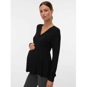 Blouse - Regular Fit - V-hals Top - Korte Mouwen - Geschikt voor Zwangerschap en Borstvoeding