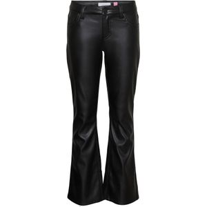 VERO MODA - Broek - Flared Fit - High Rise - Zwart - Katoen