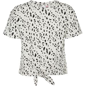 VERO MODA - Top - Roze - Katoen - Korte Mouwen - O-hals