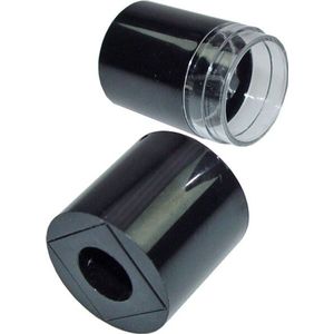 Fantasia Kosmetik-Doppelspitzer, Schwarz/Glashell, &Oslash; 2,8 cm, H&ouml;he: 6 cm
