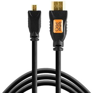 Tether Tools TetherPro HDMI Micro to HDMI 2.0, 10' (3m), Black