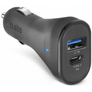 SBS Car Charger 3.1A with Type C and USB