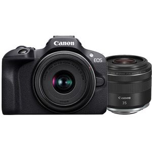 Canon EOS R100 + RF-S 18-45mm IS STM Special Edition + RF 35mm F/1.8 IS Macro STM