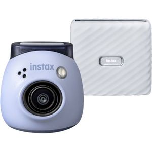 Fujifilm - INSTAX PAL - Digitale Camera - Lavender Blue - Bundel met Link WIDE Printer - Ash White