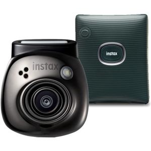 Fujifilm - INSTAX PAL - Digitale Camera - Gem Black - Inclusief Link SQUARE Printer - Green