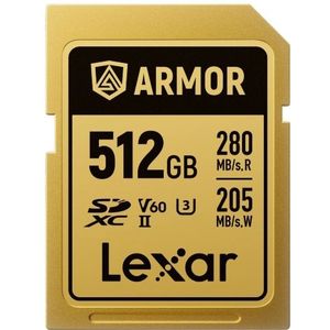 Lexar - SDXC Pro Gold Series ARMOR - Geheugenkaart - 512GB - UHS-II V60
