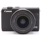 Canon EOS M100 body zwart + EF-M 15-45mm f/3.5-6.3 IS STM zwart OCCASION