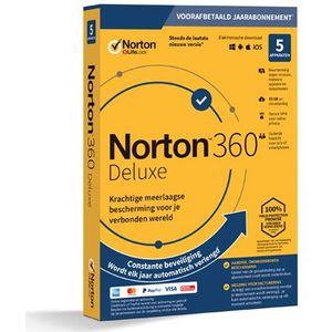 Norton - 360 Deluxe - Antivirus - 50GB - 5 Apparaten - Download