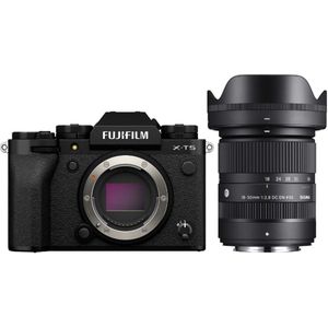 Fujifilm - X-T5 - Systeemcamera - Zwart - Inclusief Sigma 18-50mm F/2.8 DC DN