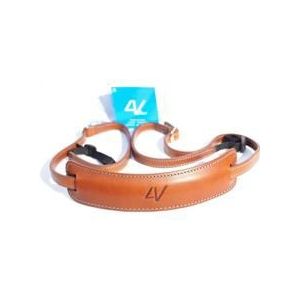 4V Design Lusso Medium Neck Strap Tuscany Leather Brown/Cyan