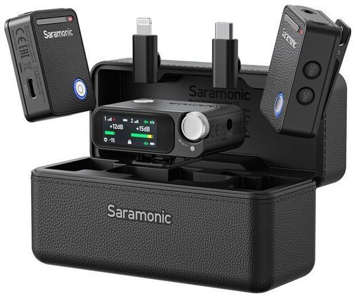 Saramonic - Ultra - Draadloos Microfoonsysteem - Zwart - 2,4 GHz