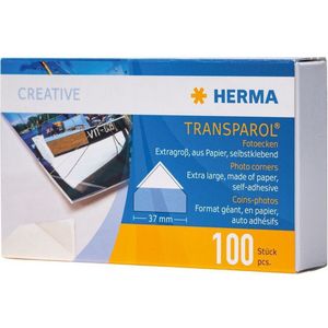 Herma Transparol fotohoeken groot 2 stroken 100 st.
