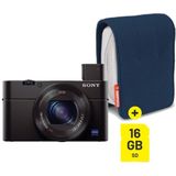 Sony Cybershot DSC-RX100 mark III (DSCRX100M3.CE3) + Tas + SDHC 16GB kaart