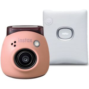 Fujifilm - INSTAX PAL - Digitale Camera - Powder Pink + Printer SQUARE Link - White