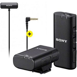 Sony Multi-interface Shoe Compatible Wireless Microphone met Compact Stereo Lavalier microphone kit
