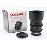 Samyang 35mm T1.3 ED AS UMC CS Cine Lens voor Sony E OCCASION