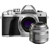 Olympus OM-D E-M10 mark III zilver + 14-42mm II R zilver