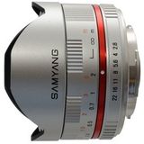 Samyang 8mm f/2.8 Fisheye Fujifilm, Zilver