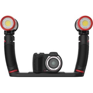Sealife - Micro 3.0 PRO Duo - Onderwatercamera Set - Rood - Zwart - 5000 lumen