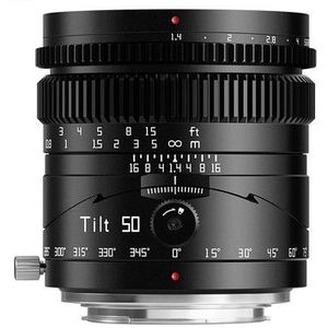TTArtisan - Tilt 50mm F1.4 L-mount - Tilt Shift Lens - Zwart