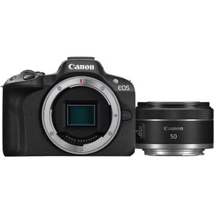 Canon - EOS R50 - Systeemcamera - Zwart - Inclusief RF 50mm F/1.8 STM Lens
