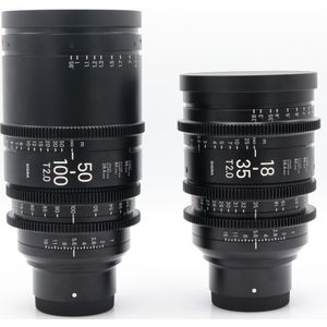 Sigma 18-35mm T2 + 50-100mm T2 Sony FE (Metric) + Sigma PMC-001 occasion