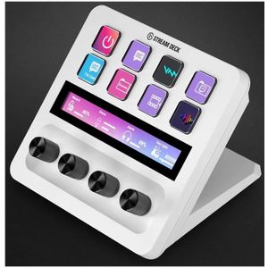 Elgato - Stream Deck + - Audio-Mixer - Wit - Live Productie en Studiocontroller voor Content Creators