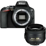 Nikon D3500 zwart + 35mm F/1.8G DX