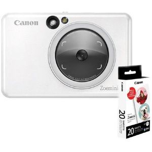 Canon - Zoemini S2 - Instant Cameraprinter - Pearl White - Inclusief Papier Bundel