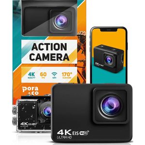 Pora&Co - Action Camera - 4K - 16MP - 60FPS - 30m Waterdicht