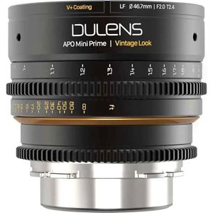 Dulens - Mini Prime 85mm T2.4 - PL-mount - Zwart - Cine Lens