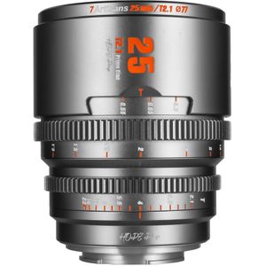 7artisans - 25mm T2.1 Fuji - Lens - Titanium Grey - Metalen Behuizing